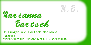 marianna bartsch business card